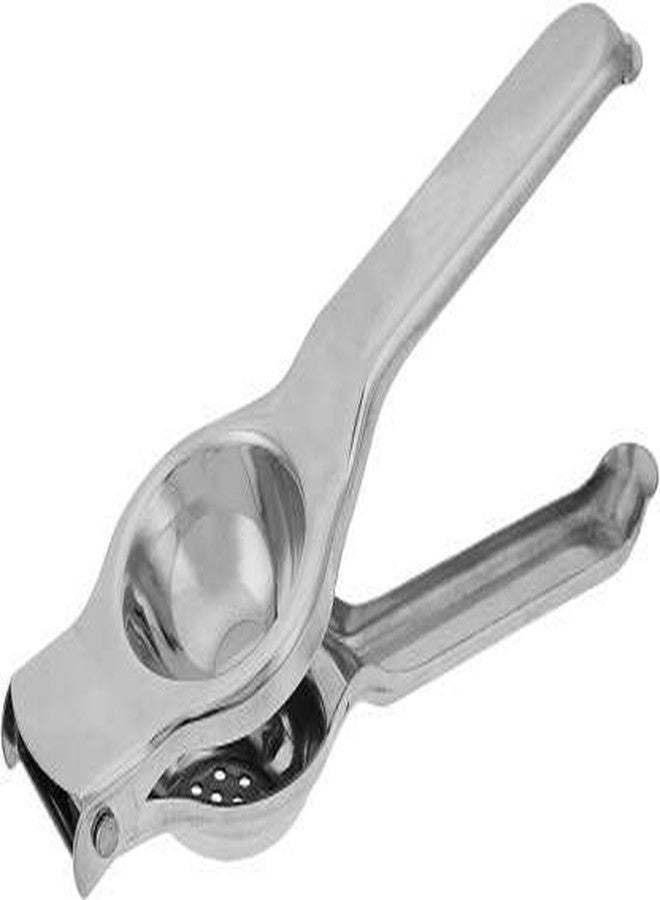New Trend 3.2-OKHLI-LEMON Aluminium Mortar and Pestle set/Imam Dasta/Okhli and Stainless Steel Lemon Squeezer Silver Kitchen Tool Set (Silver) - Image 3